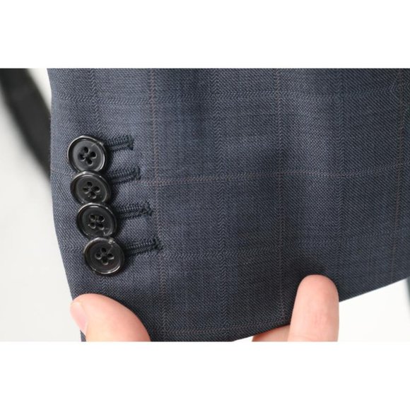 Ermenegildo Zegna sport coat Mens 42R Su Misura Trofeo‎ three button blue wool - Picture 4 of 13